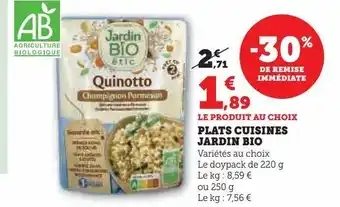Hyper U Plats cuisinés jardin bio offre