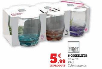 Super U 6 gobelets offre