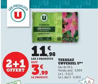 Super U Terreau unversel u offre