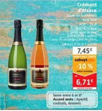 Colruyt Crémant d'Alsace offre
