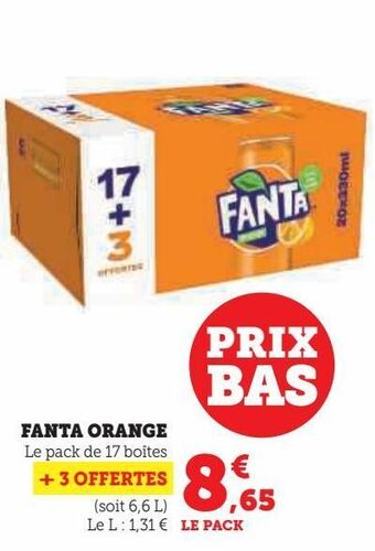 Hyper U Fanta orange offre