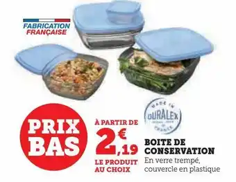 Hyper U Boîte de conservation offre
