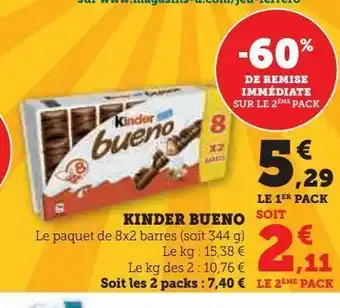 Hyper U Kinder bueno offre