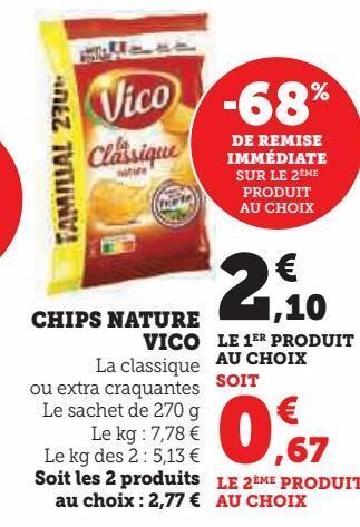 Hyper U Chips nature vico offre