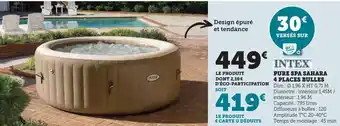 Pure spa sahara 4 places bulles