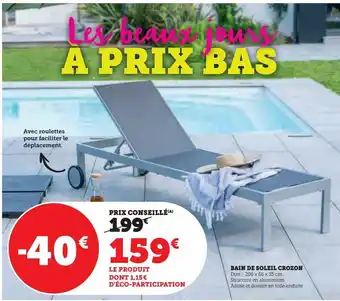 Hyper U Bain de soleil crozon offre