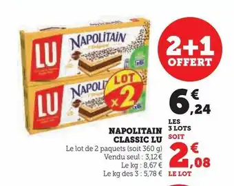 Hyper U Napolitain classic lu offre