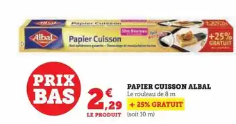 Hyper U Papier cuisson albal offre