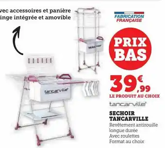 Hyper U Sechoir tancarville offre