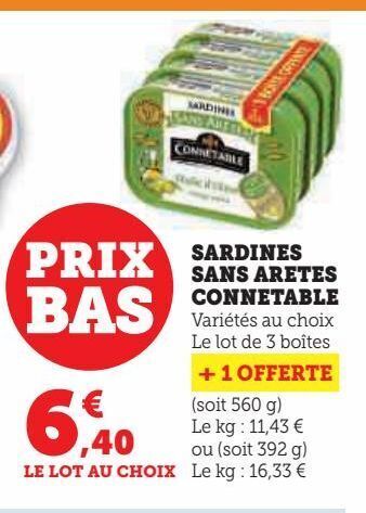 Hyper U Sardines sans aretes connetable offre