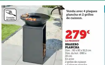 Hyper U Brasero plancha offre