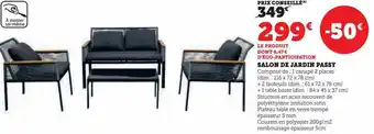 Hyper U Salon de jardin passy offre