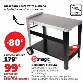 Hyper U Desserte sidelia offre