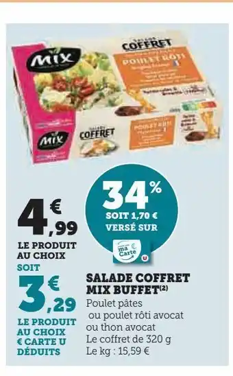 Hyper U Salade coffret mix buffet offre