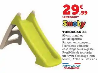 Super U Toboggan xs offre