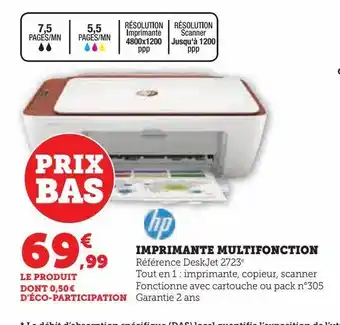 Hyper U Imprimante multifonction hp offre