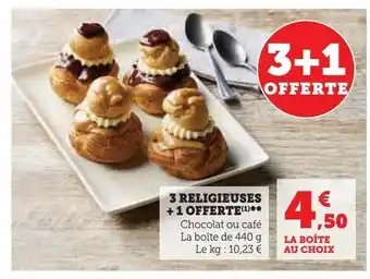 3 religieuses +1 offerte