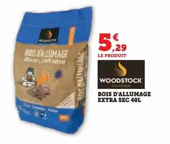 Hyper U Bois d'allumage extra sec 40l offre