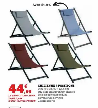Chilienne 4 positions