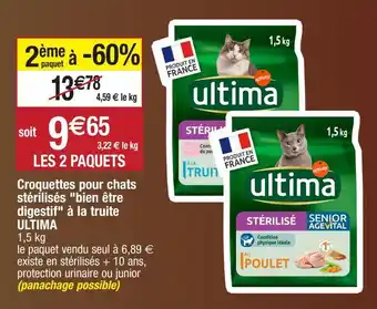 Migros Croquettes pour chats ultima offre