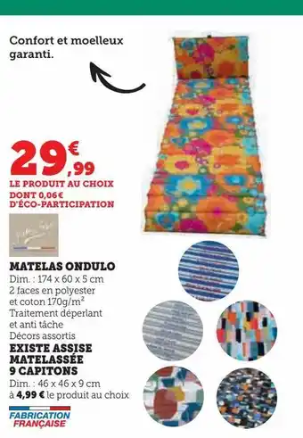 Hyper U Matelas ondulo offre