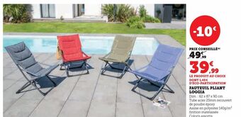 U Express Fauteuil pliant loggia offre