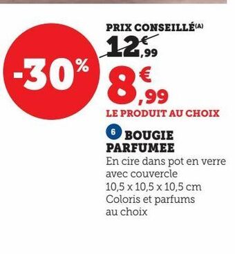 Hyper U Bougie parfumee offre