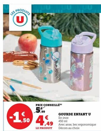 Hyper U Gourde enfant u offre