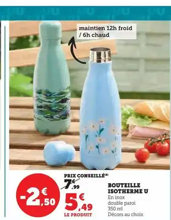 Hyper U Bouteille isotherme u offre