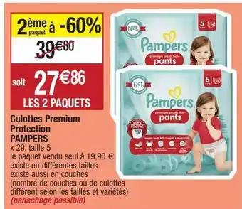 Migros Culotte pampers offre