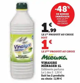U Express Vinaigre ménager 1l offre