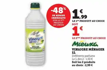 Hyper U Vinaigre ménager 1l offre