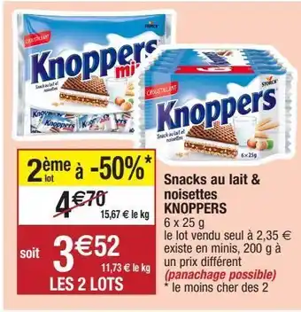 Migros Snacks knoppers offre