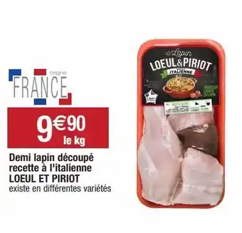 Lapin découpé