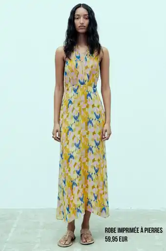 Robe imprime a pierres