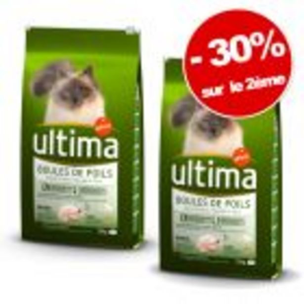 Promo Croquettes ultima pour chat 2 sacs 30 sur le 2ème sac