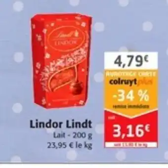 Colruyt Lindor Lindt offre