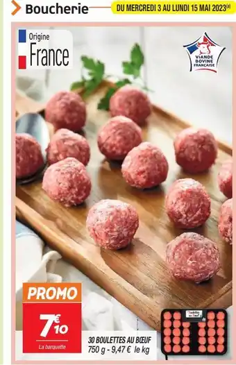 Netto 30 boulettes au boeuf offre