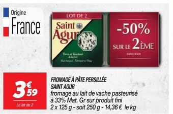 Netto Fromage a pate persillee saint agur offre