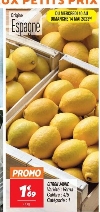 Netto Citron jaune offre