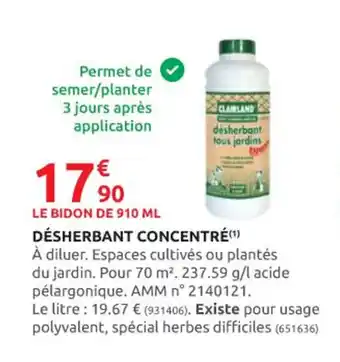 Rural Master DÉSHERBANT CONCENTRÉ(¹) offre