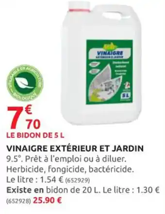 Rural Master VINAIGRE EXTÉRIEUR ET JARDIN offre