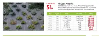 Rural Master TOILE DE PAILLAGE offre