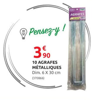 Rural Master 10 AGRAFES MÉTALLIQUES offre