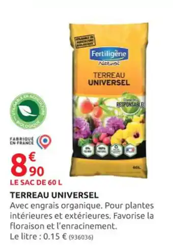 Rural Master TERREAU UNIVERSEL offre