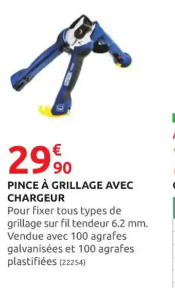 Rural Master PINCE À GRILLAGE AVEC CHARGEUR offre