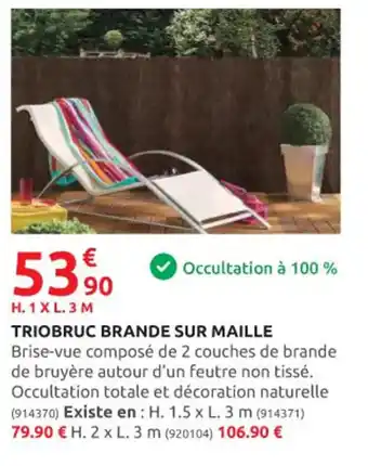 TRIOBRUC BRANDE SUR MAILLE