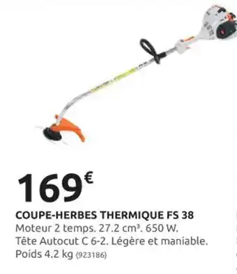 Rural Master COUPE-HERBES THERMIQUE FS 38 offre