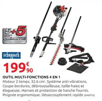 Rural Master OUTIL MULTI-FONCTIONS 4 EN 1 offre