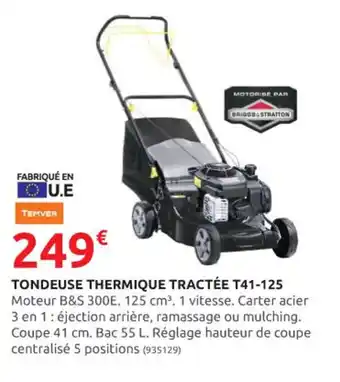 Rural Master TONDEUSE THERMIQUE TRACTÉE T41-125 offre